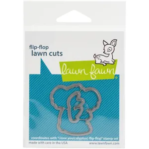 Lawn Fawn Die  [Stamp & Die - PART] - I Love You (Calyptus) die flip flop