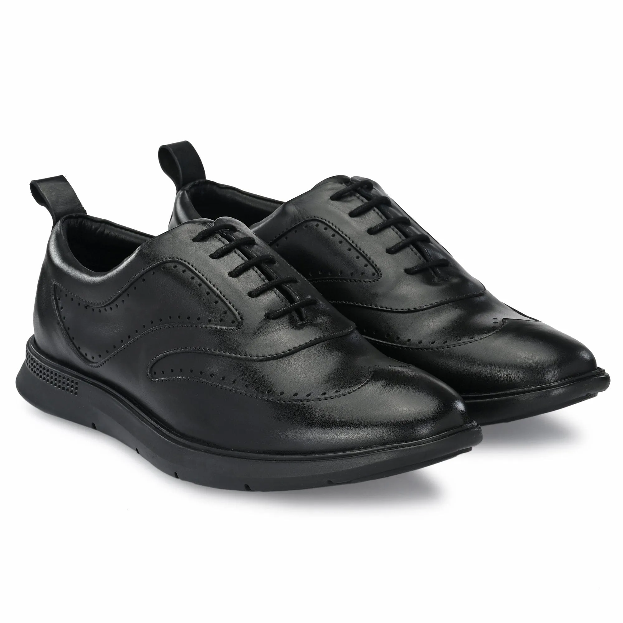 Legwork Shoes Classico Wingtip Oxford British Tan Full Grain Leather Sneaker