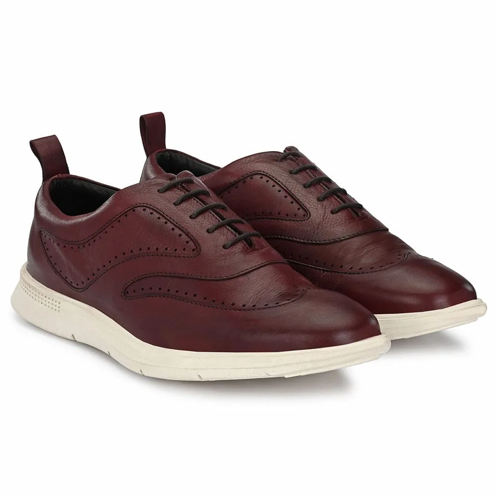 Legwork Shoes Classico Wingtip Oxford British Tan Full Grain Leather Sneaker