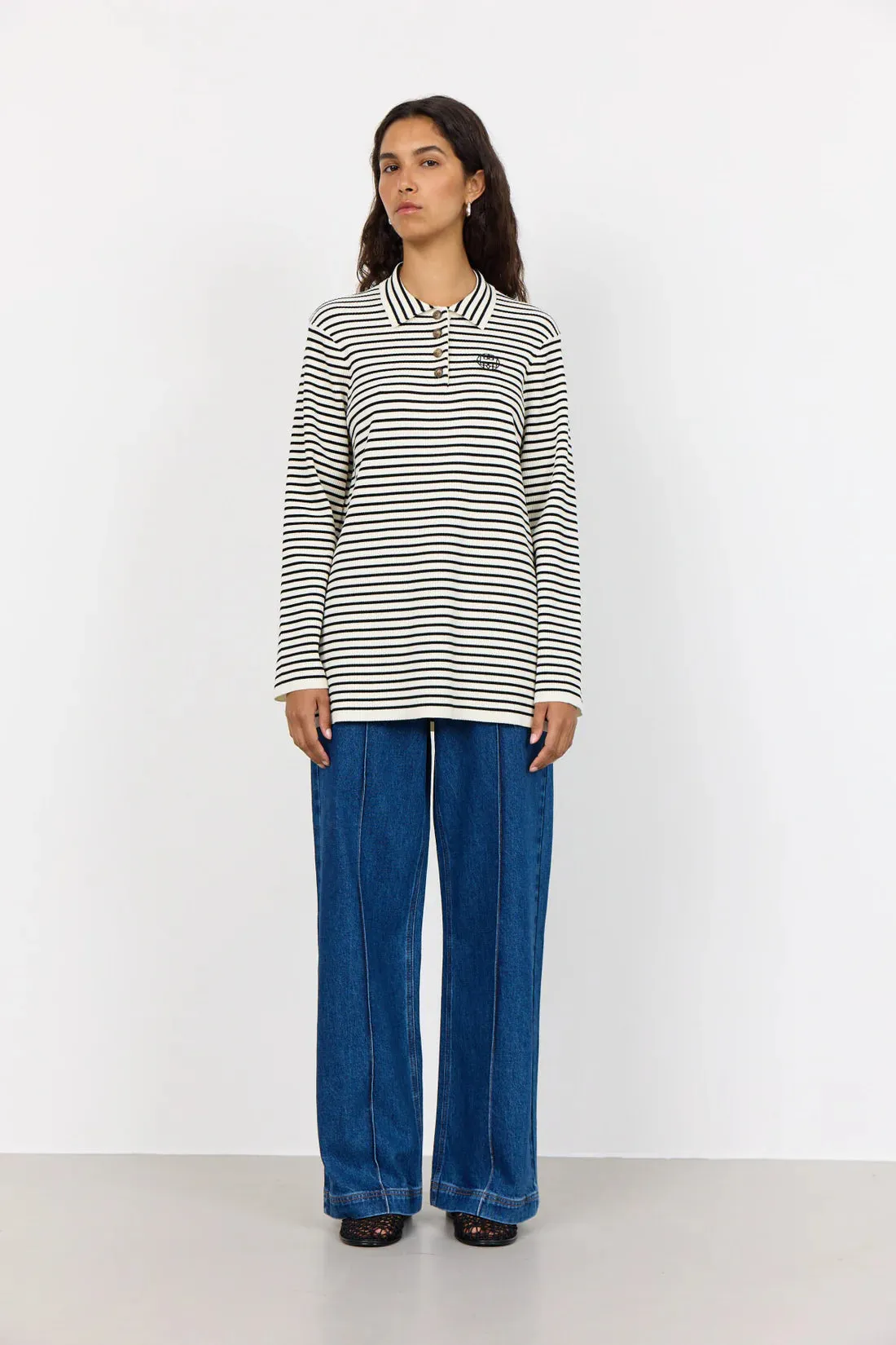 LR Kirsten 2 Top - White Stripe