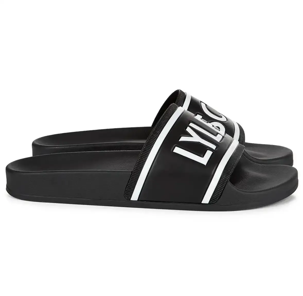 Lyle & Scott Mens Sliders Jet Black