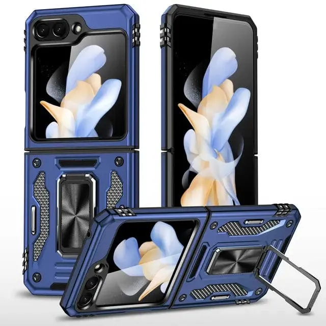 Magnetic Case With Kickstand & Camera Cover For Samsung Z Flip