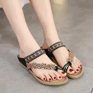 Mandi® | Bequeme Bohemian Frauen Flip Flops