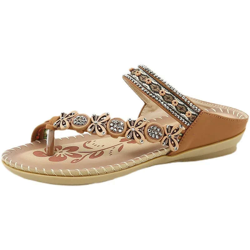 Mandi® | Bequeme Bohemian Frauen Flip Flops
