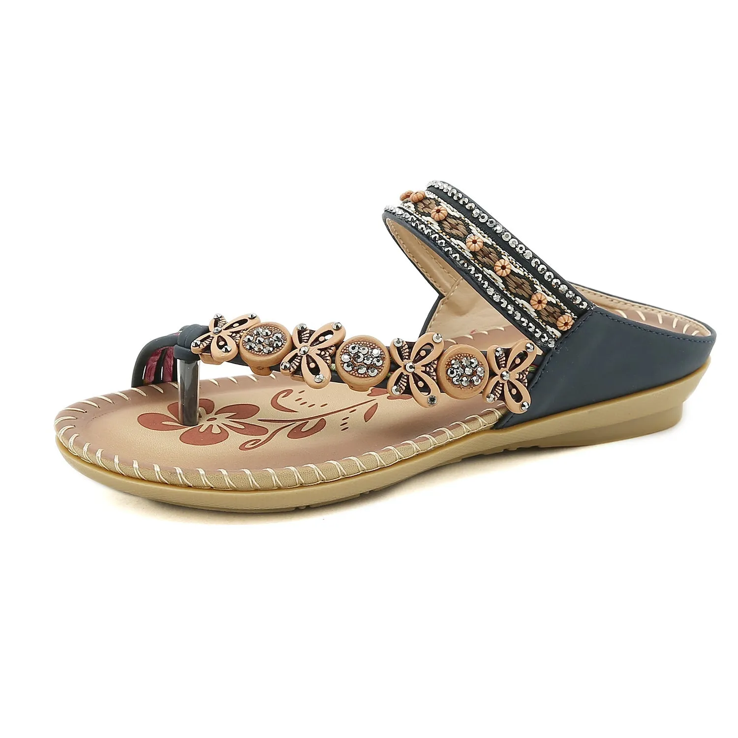 Mandi® | Bequeme Bohemian Frauen Flip Flops