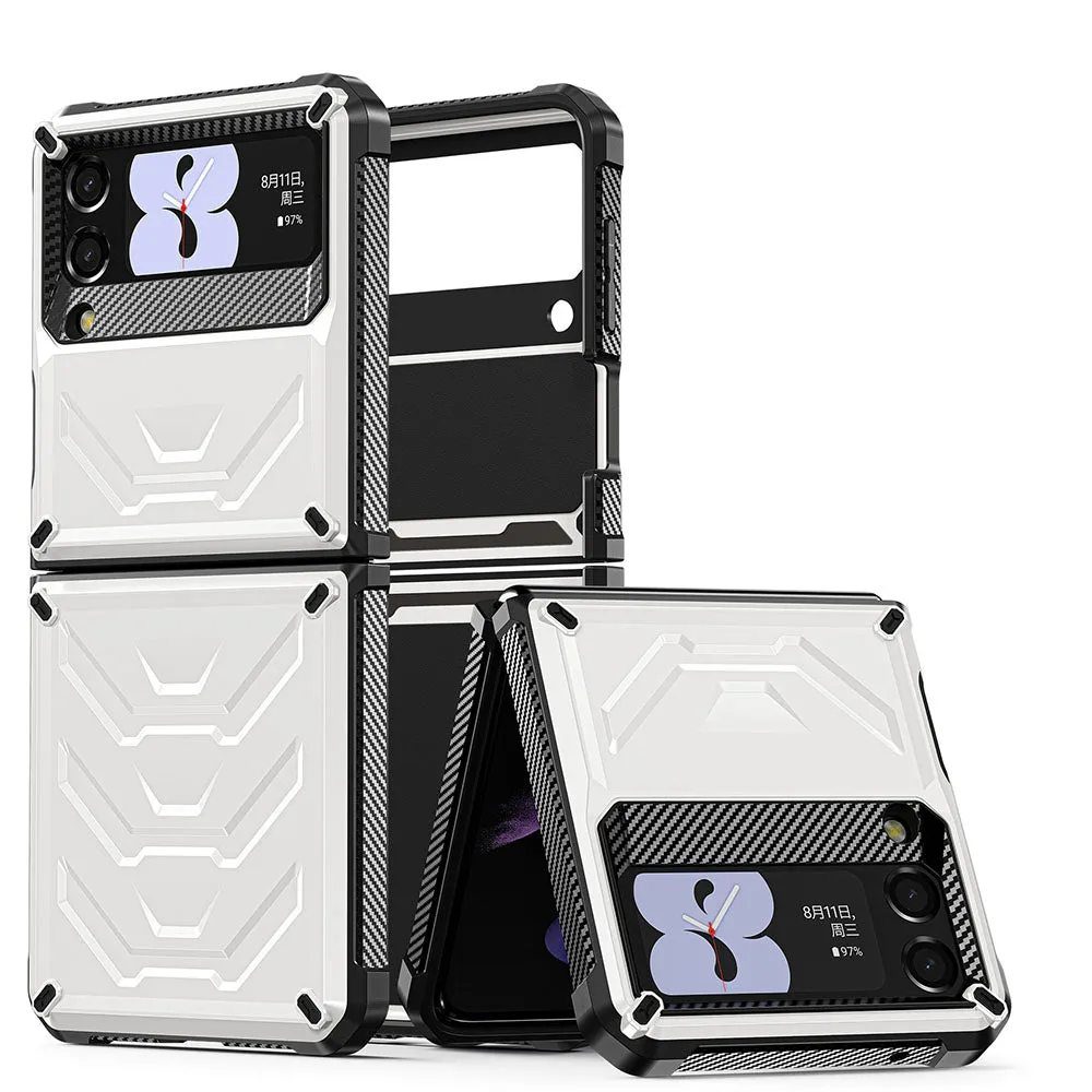 Mecha All-inclusive Rugged Phone Case For Samsung Galaxy Z Flip4 Flip3 5G
