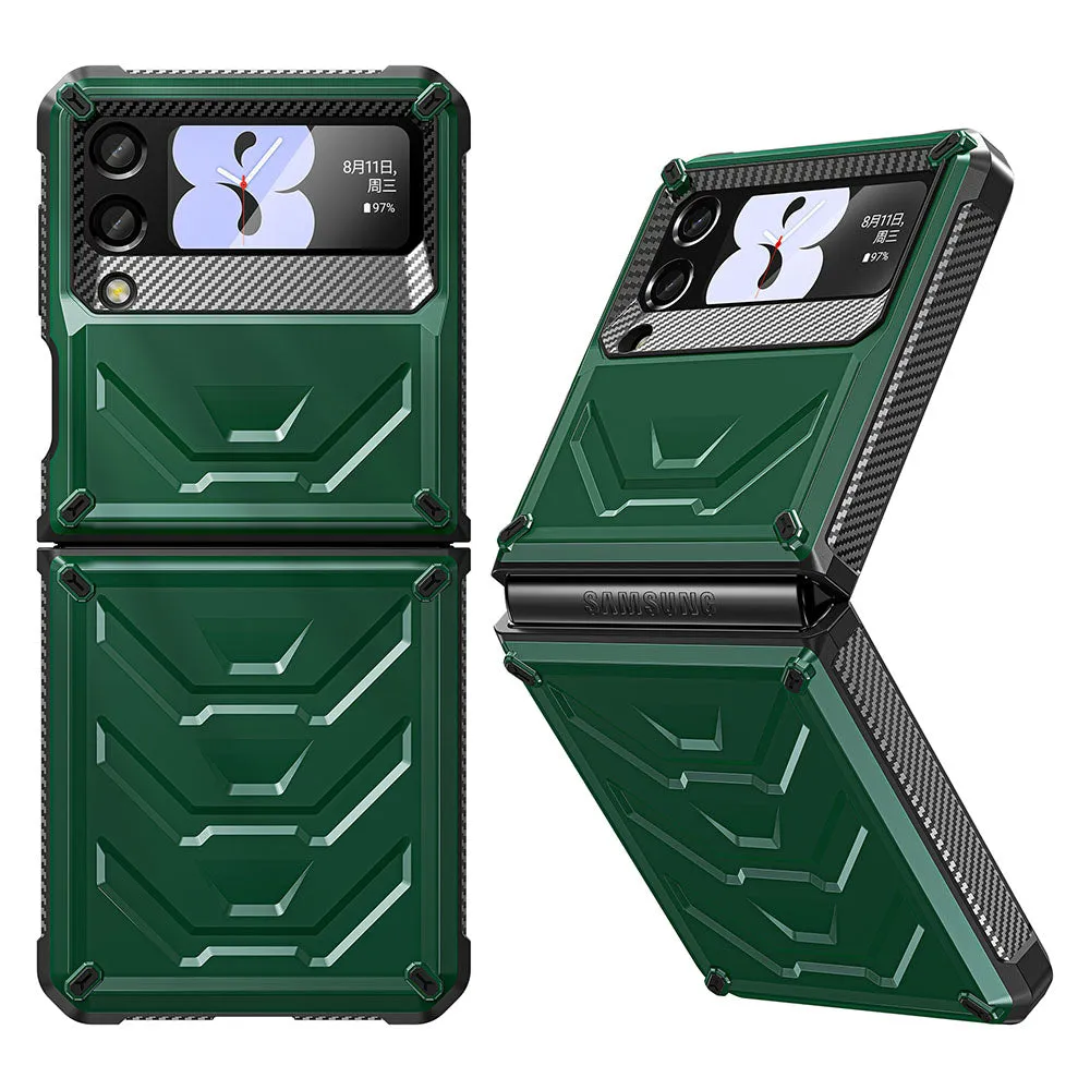 Mecha All-inclusive Rugged Phone Case For Samsung Galaxy Z Flip4 Flip3 5G