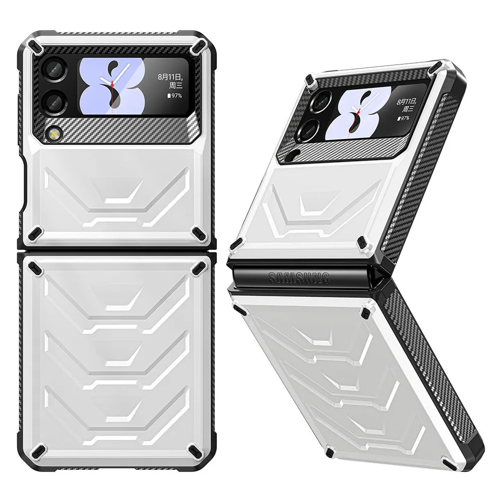 Mecha All-inclusive Rugged Phone Case For Samsung Galaxy Z Flip4 Flip3 5G