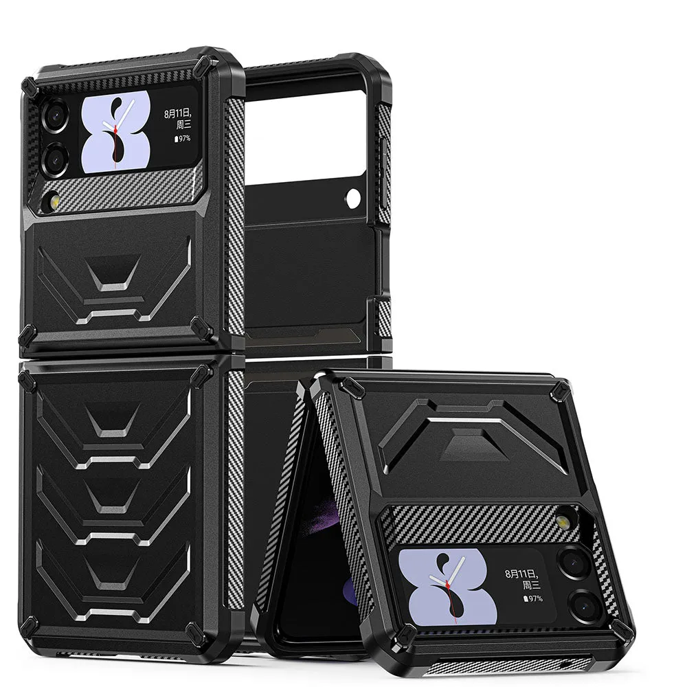 Mecha All-inclusive Rugged Phone Case For Samsung Galaxy Z Flip4 Flip3 5G