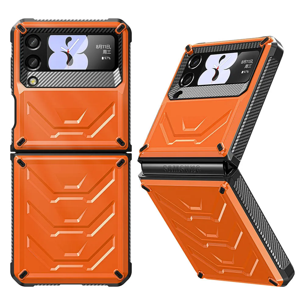 Mecha All-inclusive Rugged Phone Case For Samsung Galaxy Z Flip4 Flip3 5G