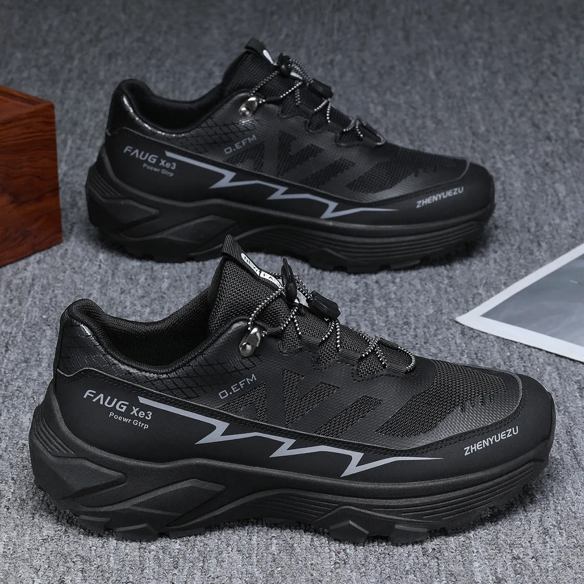 Men Colorblock Sneakers Outdoor Casual Mountaineering