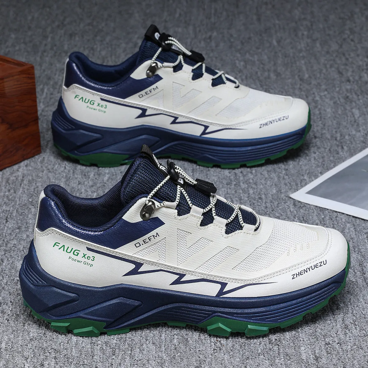 Men Colorblock Sneakers Outdoor Casual Mountaineering