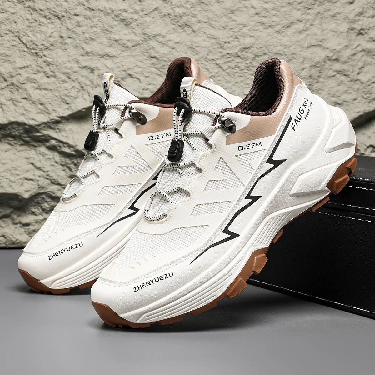 Men Colorblock Sneakers Outdoor Casual Mountaineering