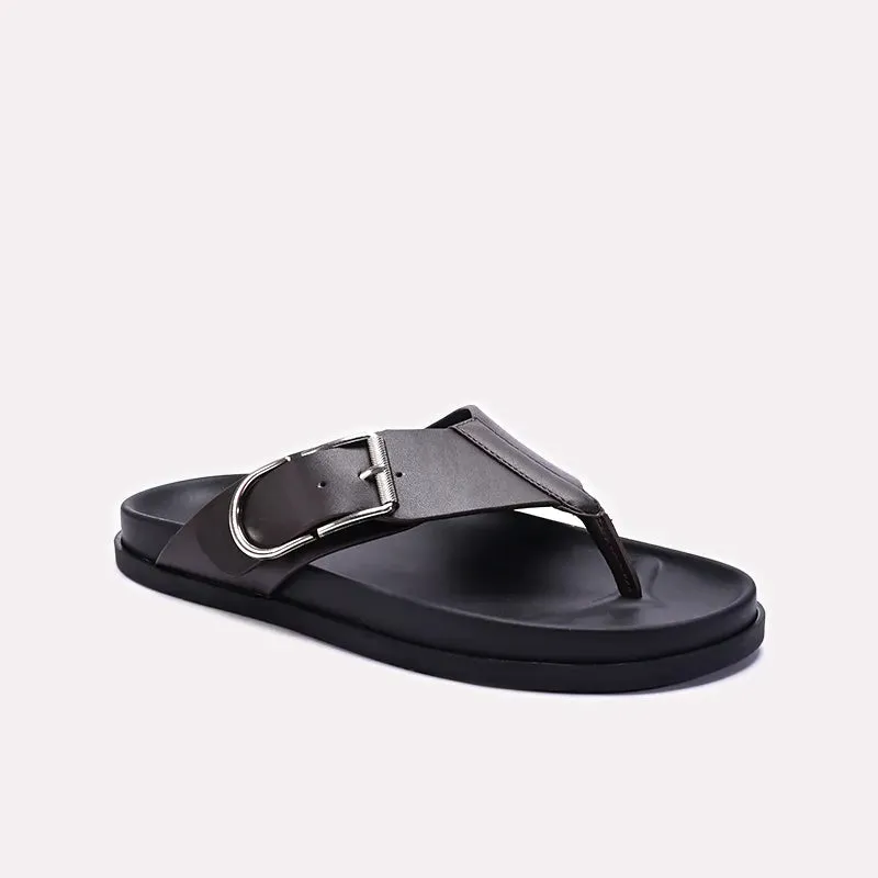 Mens Dark Brown Flip Flops 0151110