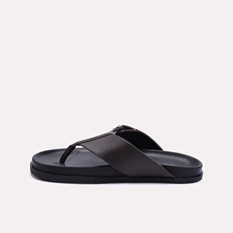 Mens Dark Brown Flip Flops 0151110