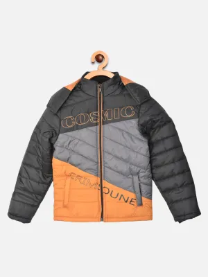 Multi Colourblocked Detachable Hood Jacket