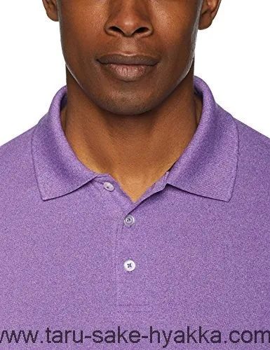 New Amazon Essentials Men's Quick Dry Golf Polo Shirt, Purple Heather, Sz XL, Fits like XXL!
