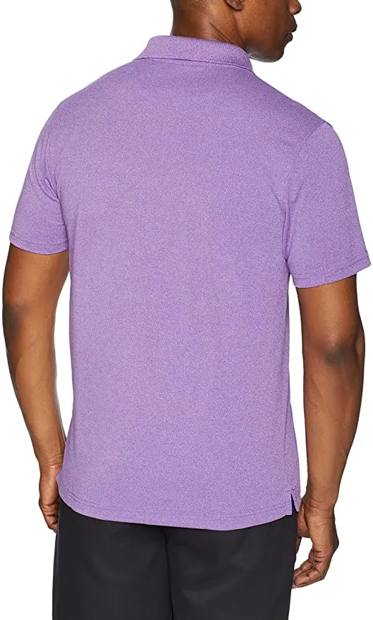 New Amazon Essentials Men's Quick Dry Golf Polo Shirt, Purple Heather, Sz XL, Fits like XXL!