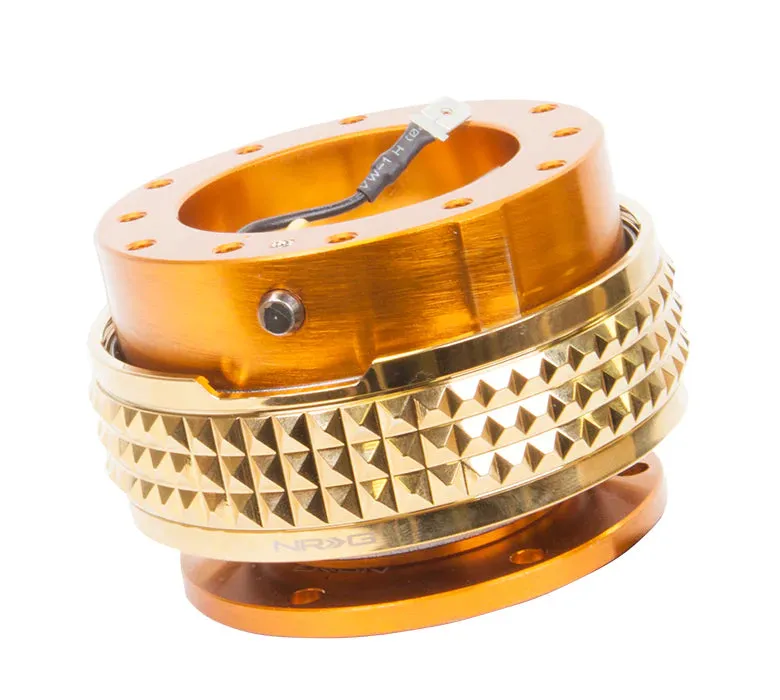 NRG Quick Release 2.1 - Rose Gold Body / Chrome Gold Pyramid Ring