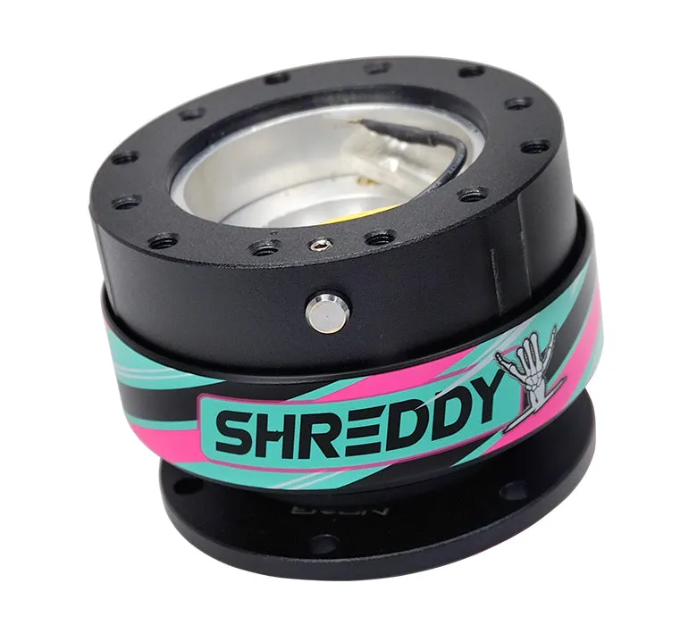 NRG SRK-200BK-SDY Black Body Black Ring Quick Release Gen 2.0 with Shreddy Collab