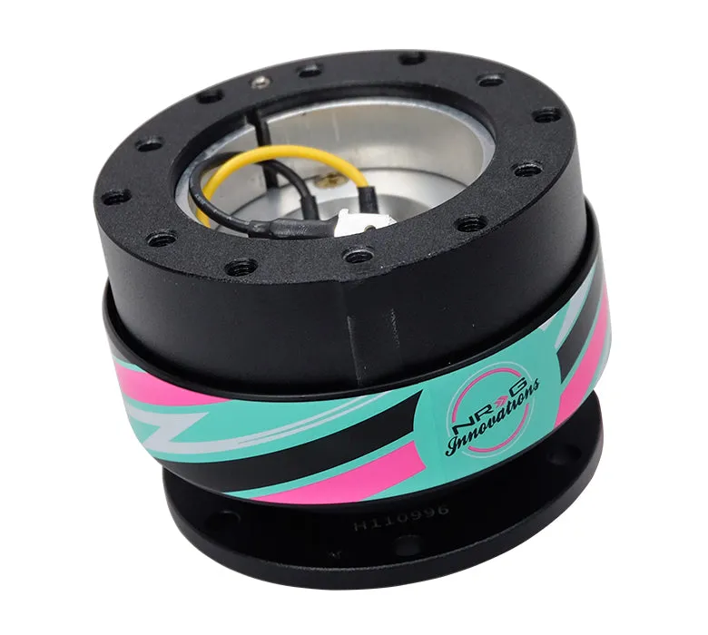 NRG SRK-200BK-SDY Black Body Black Ring Quick Release Gen 2.0 with Shreddy Collab