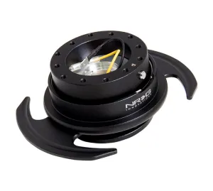NRG SRK-650BK Black Body/Black Ring w/ Handles Quick Release Gen 3.0
