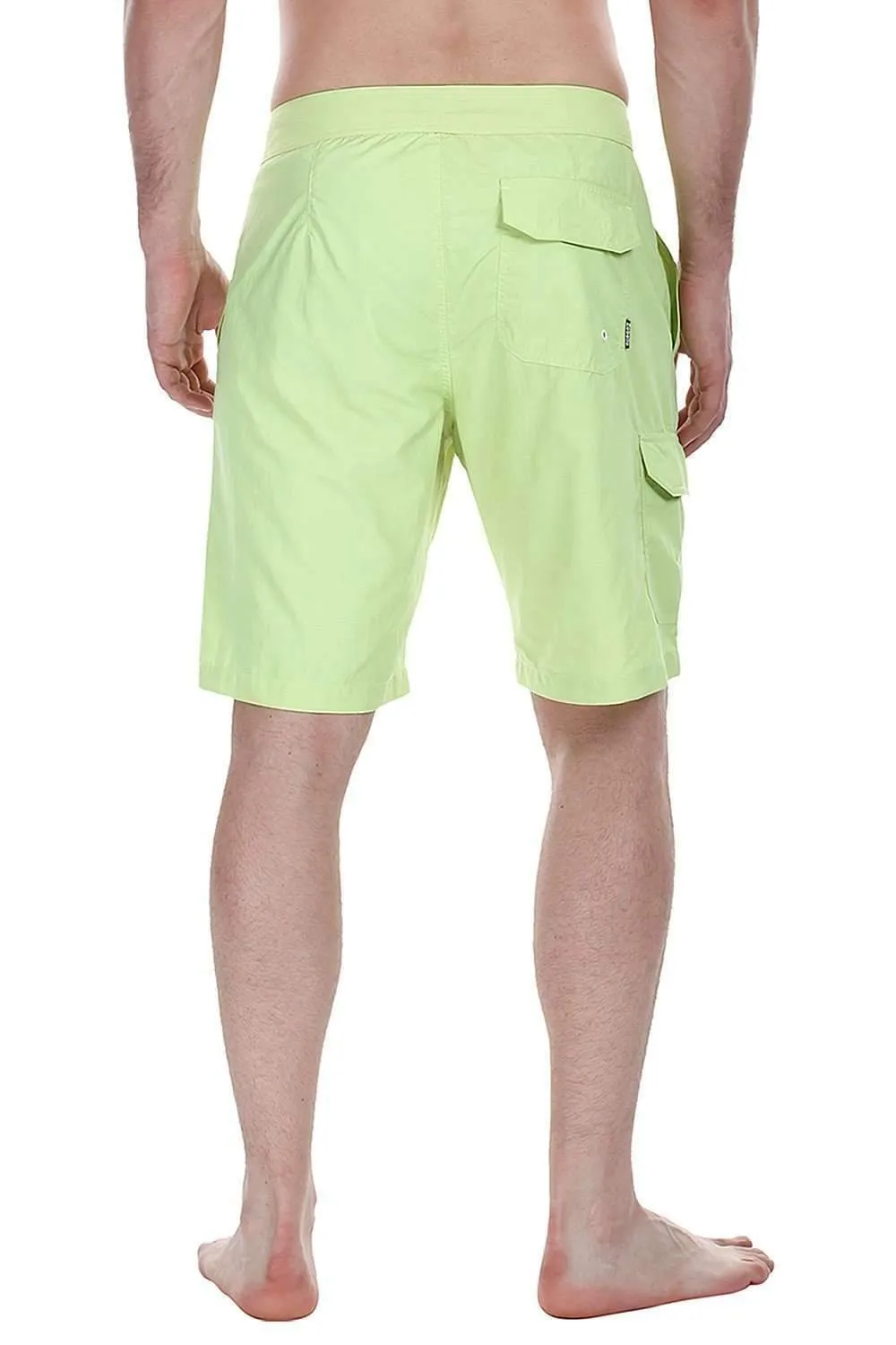 Nylon Quick Dry Swim Boardshorts With Side Cargo Pocket