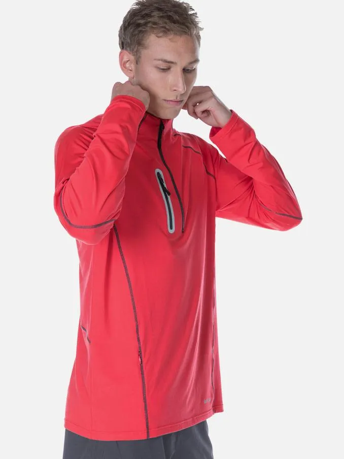 Performance Mens Warm Up Top Red
