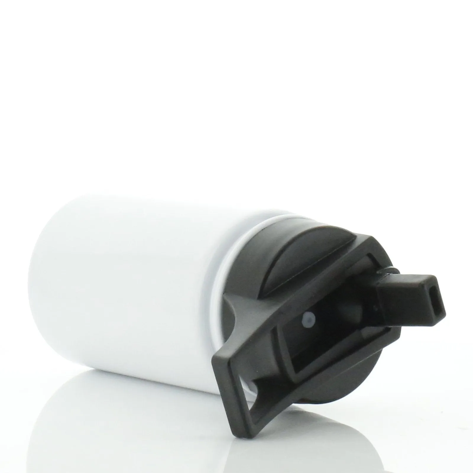 Personalised Elephant Feather Hat and Name White Sports Flask