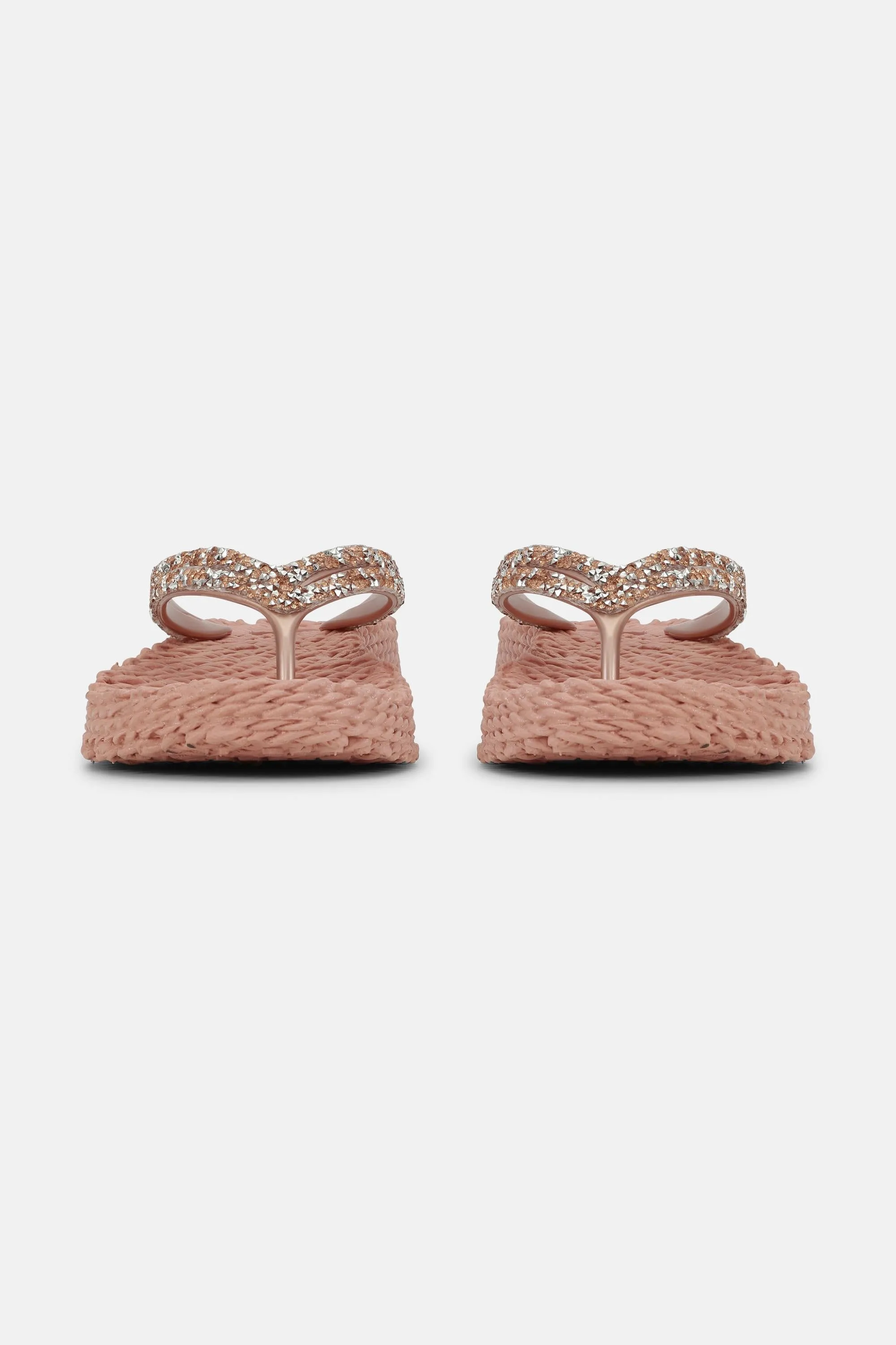 Platform Flip-flops Glittersten - Misty Rose