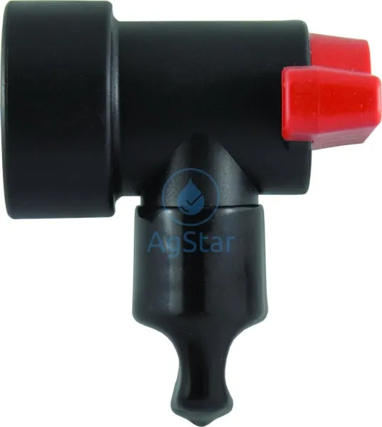 QN BOOM-END FLUSH VALVE - 1" SST -  FEMALE THREAD - VITON  SEALS, LONG HANDLE