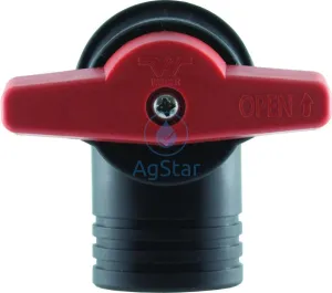 QN BOOM-END FLUSH VALVE - 1" SST -  FEMALE THREAD - VITON  SEALS, LONG HANDLE