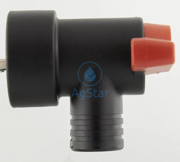 QN BOOM-END FLUSH VALVE - 1" SST -  FEMALE THREAD - VITON  SEALS, LONG HANDLE