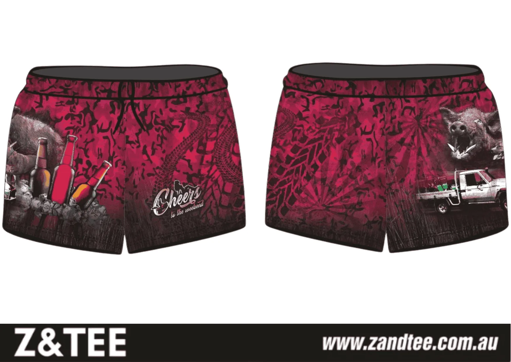 Rugby Shorts | Cheers Hunting Pink ★Pre-Order★
