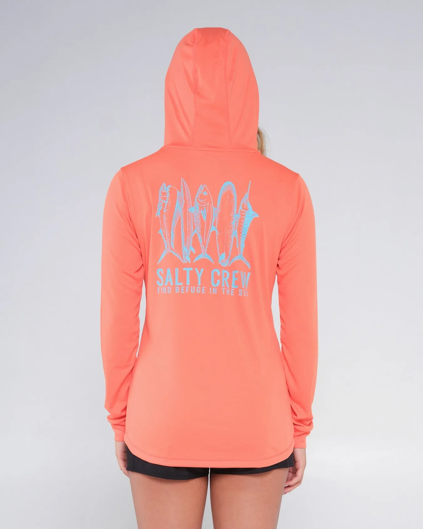 Salty Crew Line Up Hooded Sun Shirt