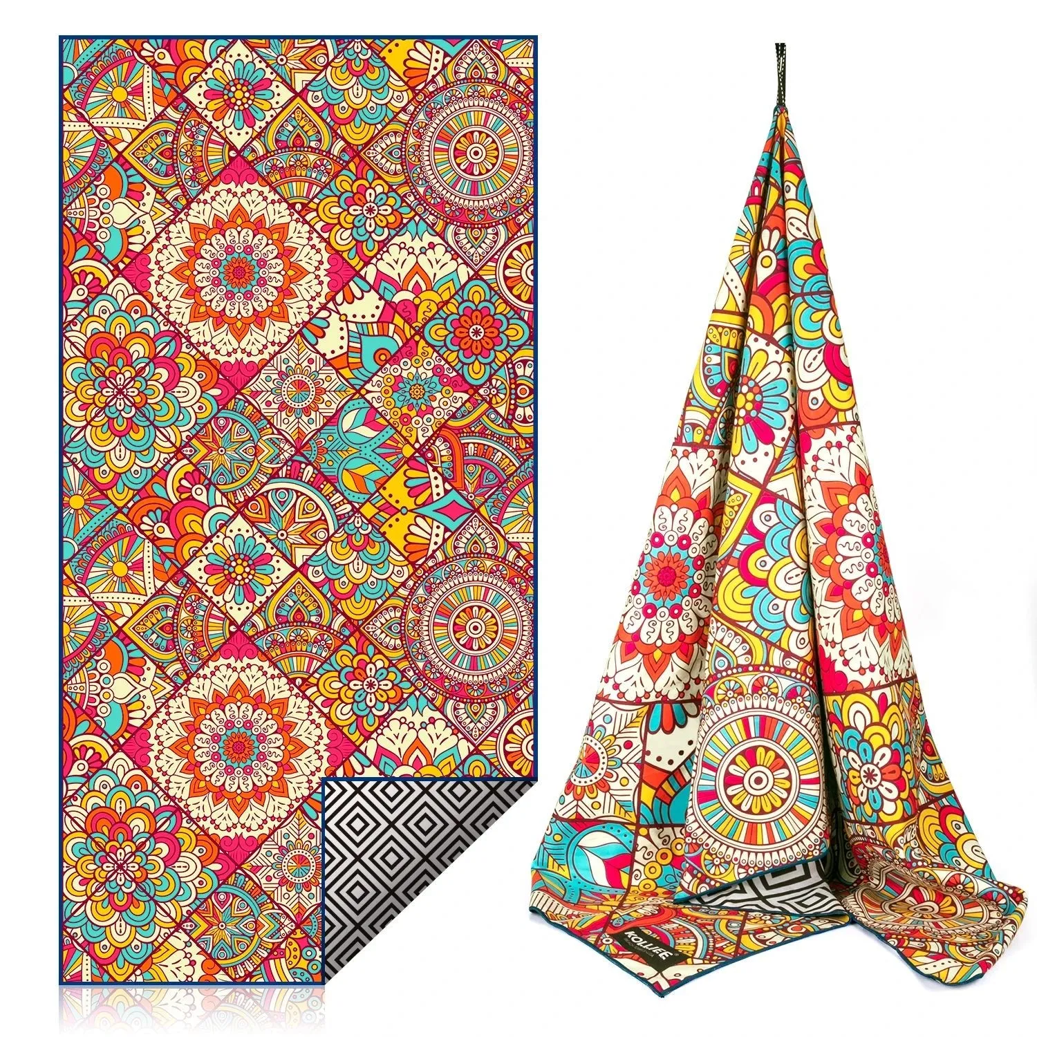 Sand-Free Microfiber Beach Towels: Quick Dry, 31x63 inch