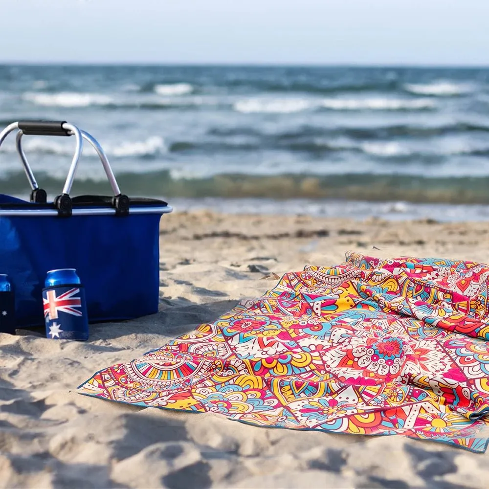 Sand-Free Microfiber Beach Towels: Quick Dry, 31x63 inch