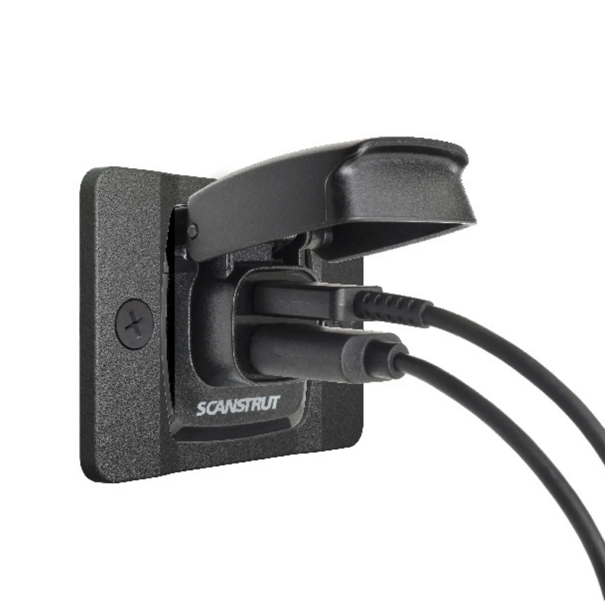 ScanStrut Flip-Pro USB laddare vattentät fästplatta front