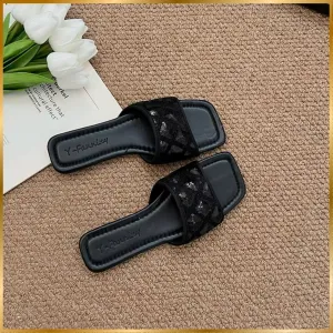 Sequined Open Sandal