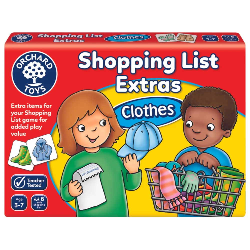 SHOPPING LIST EXTRAS CLOTHES