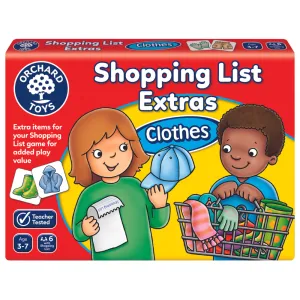 SHOPPING LIST EXTRAS CLOTHES