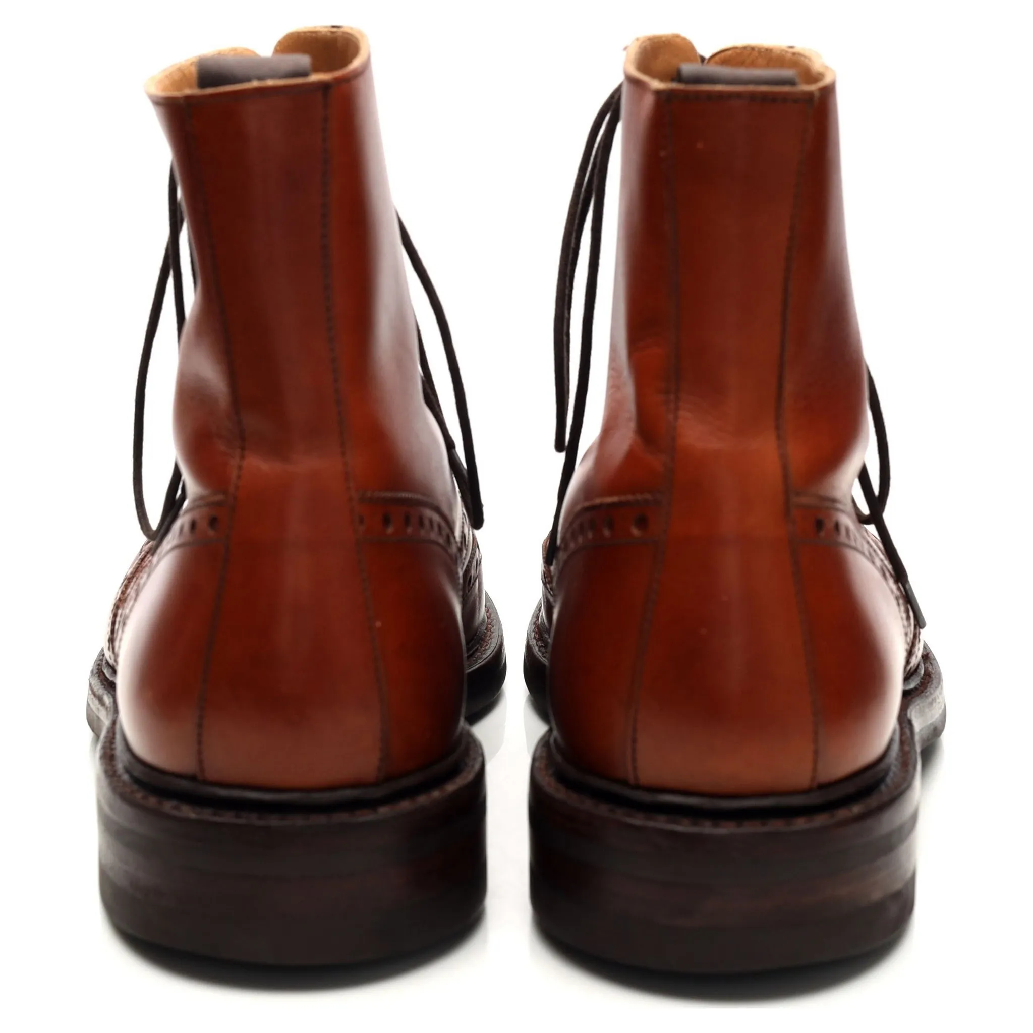 'Skye 3' Tan Brown Leather Boots UK 7.5 E