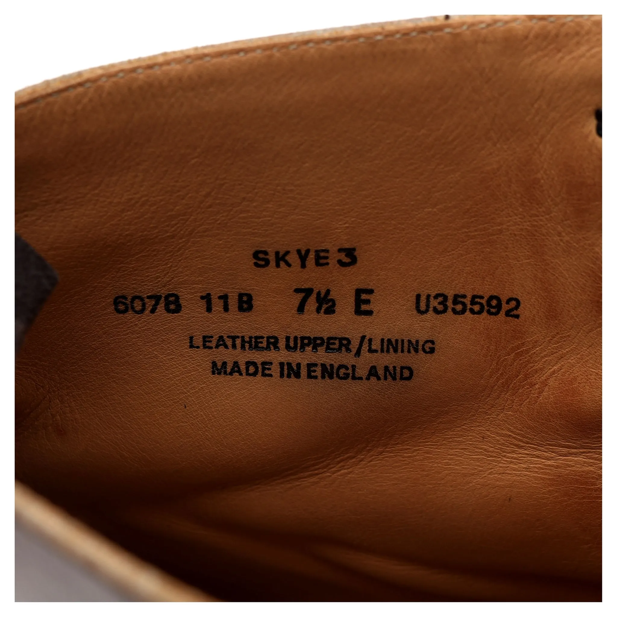 'Skye 3' Tan Brown Leather Boots UK 7.5 E