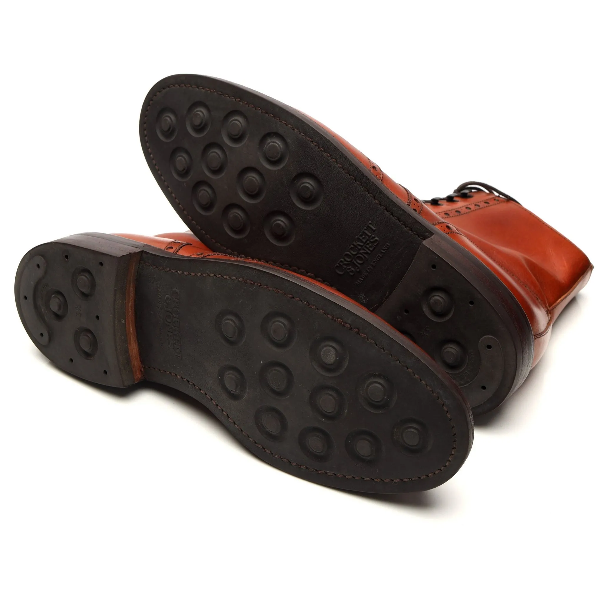 'Skye 3' Tan Brown Leather Boots UK 7.5 E