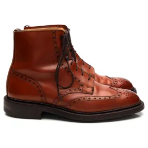 'Skye 3' Tan Brown Leather Boots UK 7.5 E