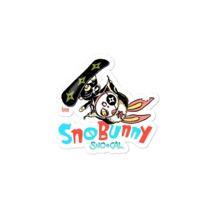 SnoBunny aerial flip sticker