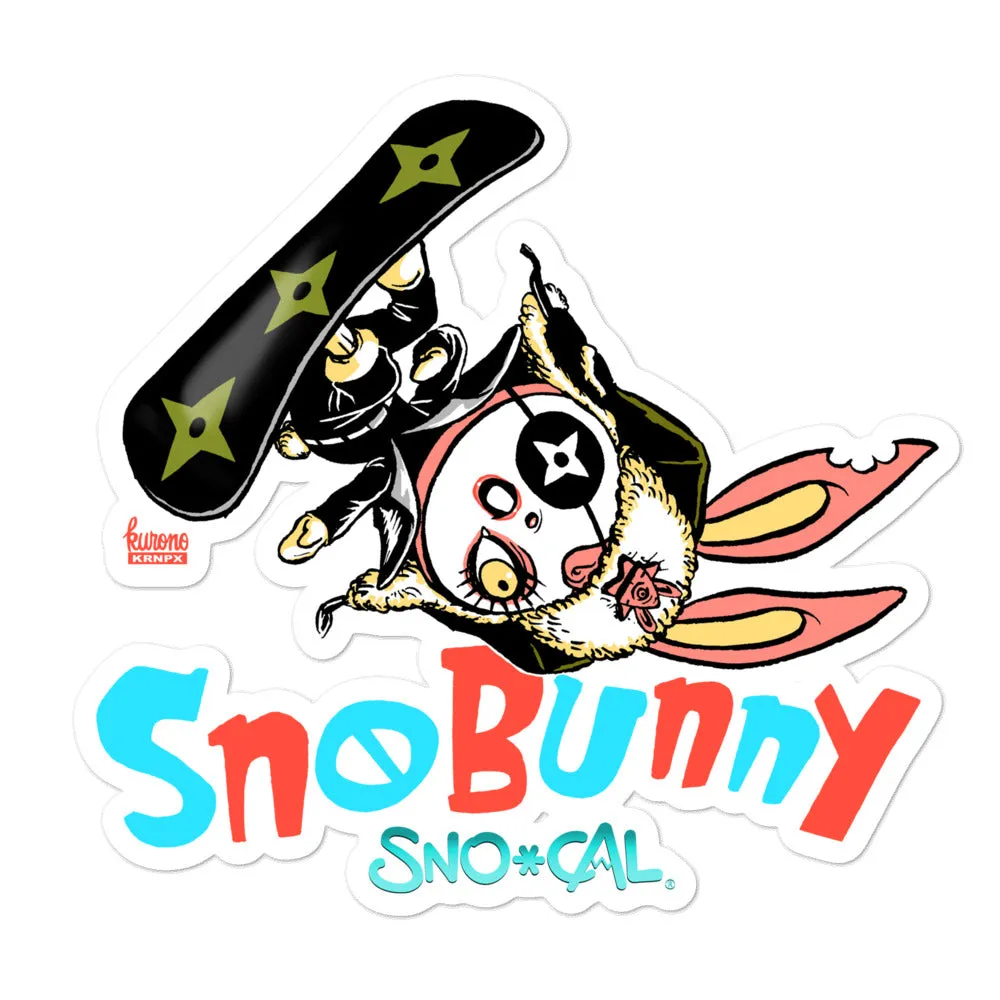 SnoBunny aerial flip sticker