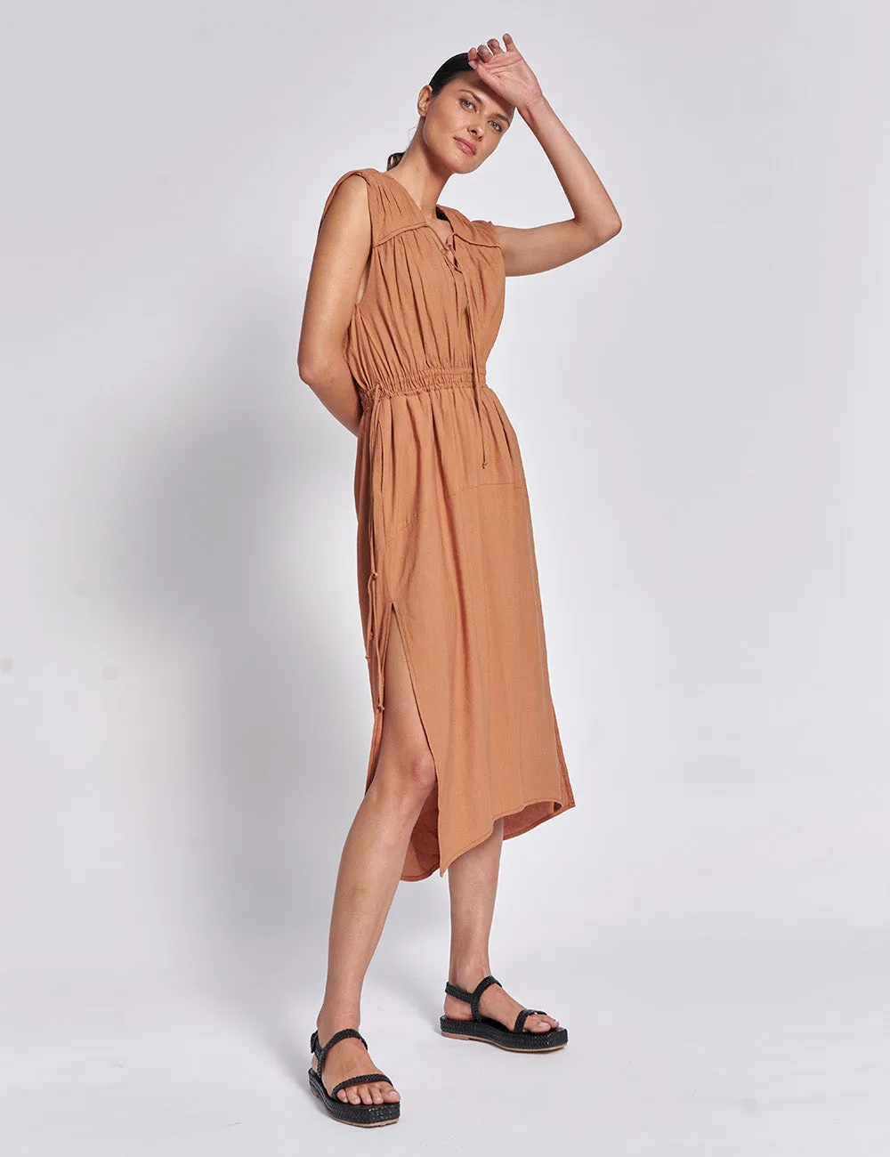 SOPHIE DRESS | CARAMEL