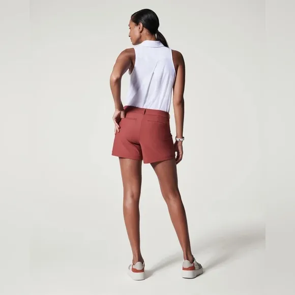 Spanx Sunshine Shorts 4&quot; • Washed Red