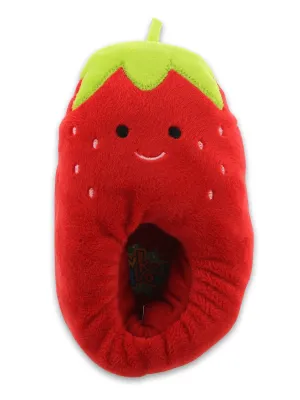 Strawberry Plush Slippers
